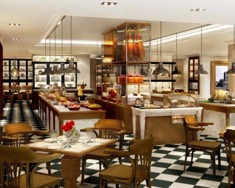 The Leela Ambience Convention Hotel Delhi New Delhi Restaurant photo The restaurant